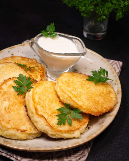 Deruny (Kartoffelpuffer) (zum Fasten)