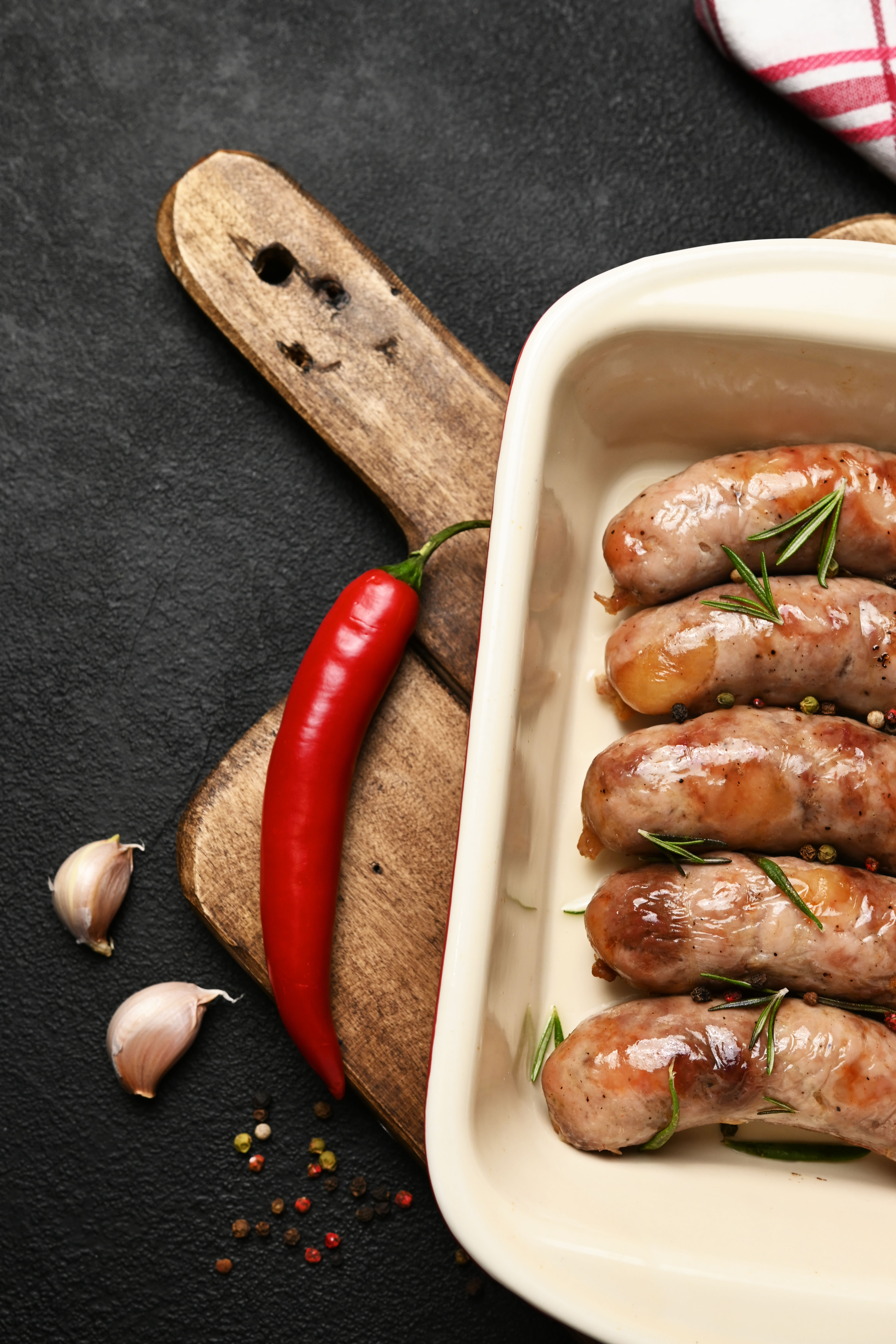 Grilled pork sausage