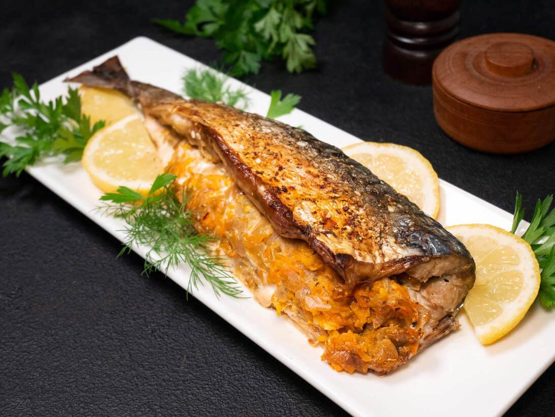 Stuffed mackerel