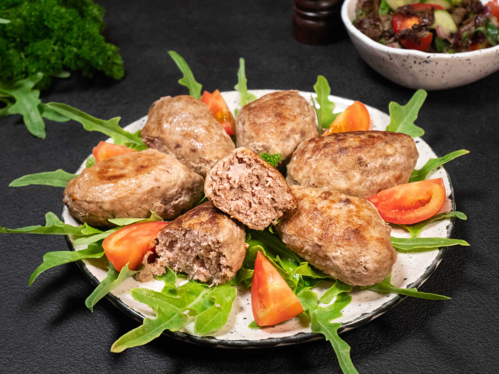 Pork and beef cutlets