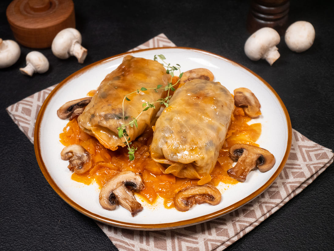 Mushroom cabbage rolls