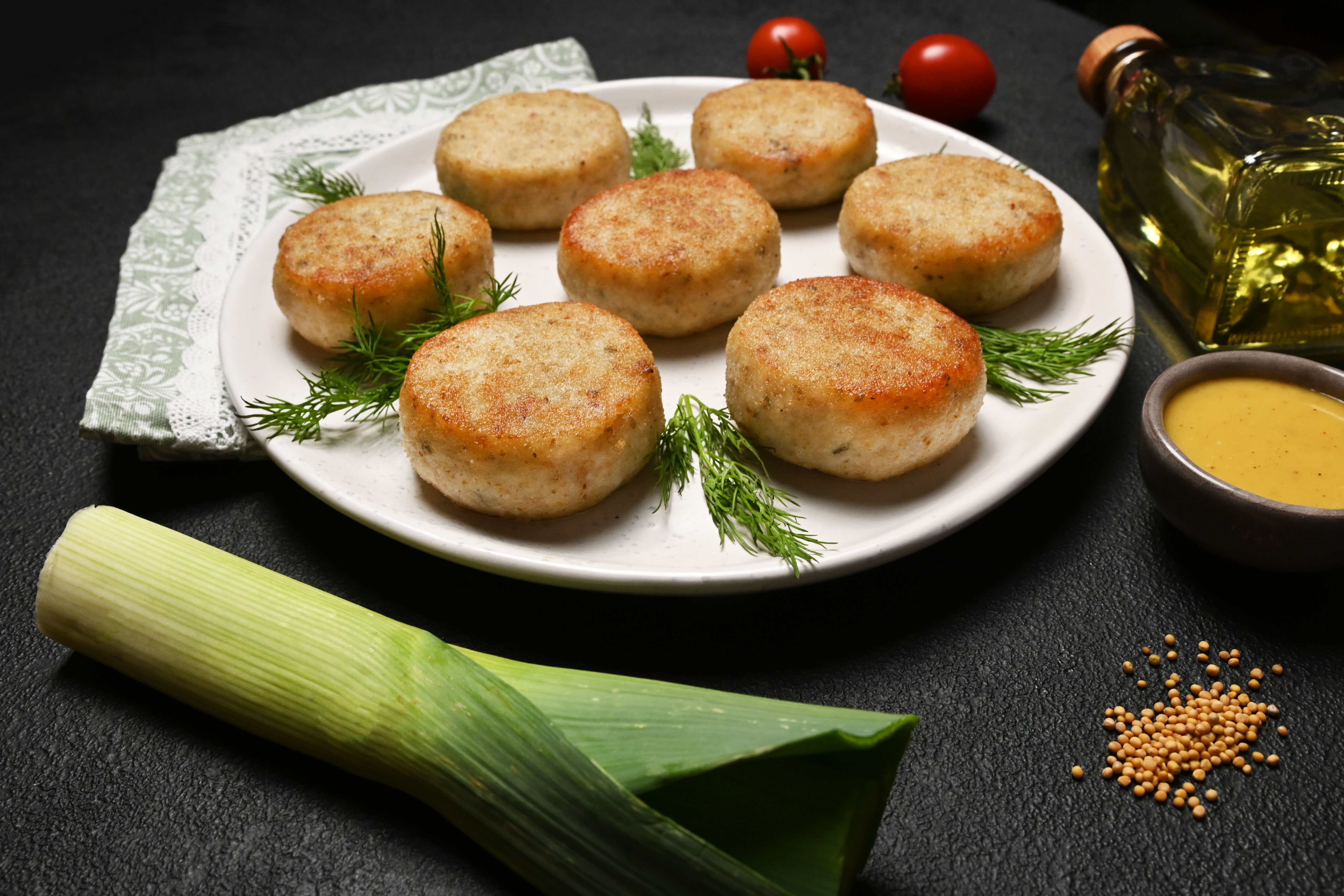 Filetes de carne picada de pescado