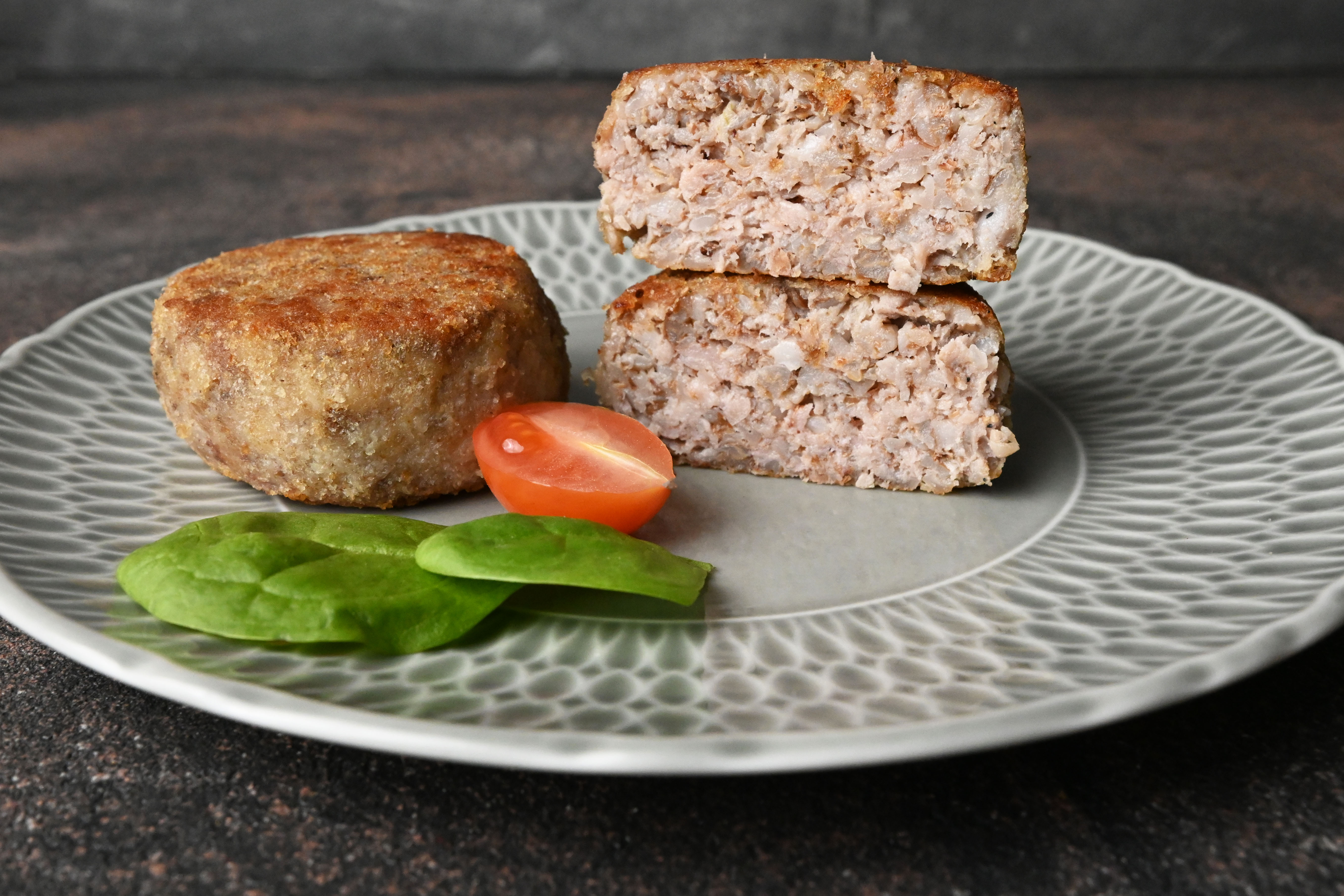 Buchweizenpuffen mit Schweinefleisch