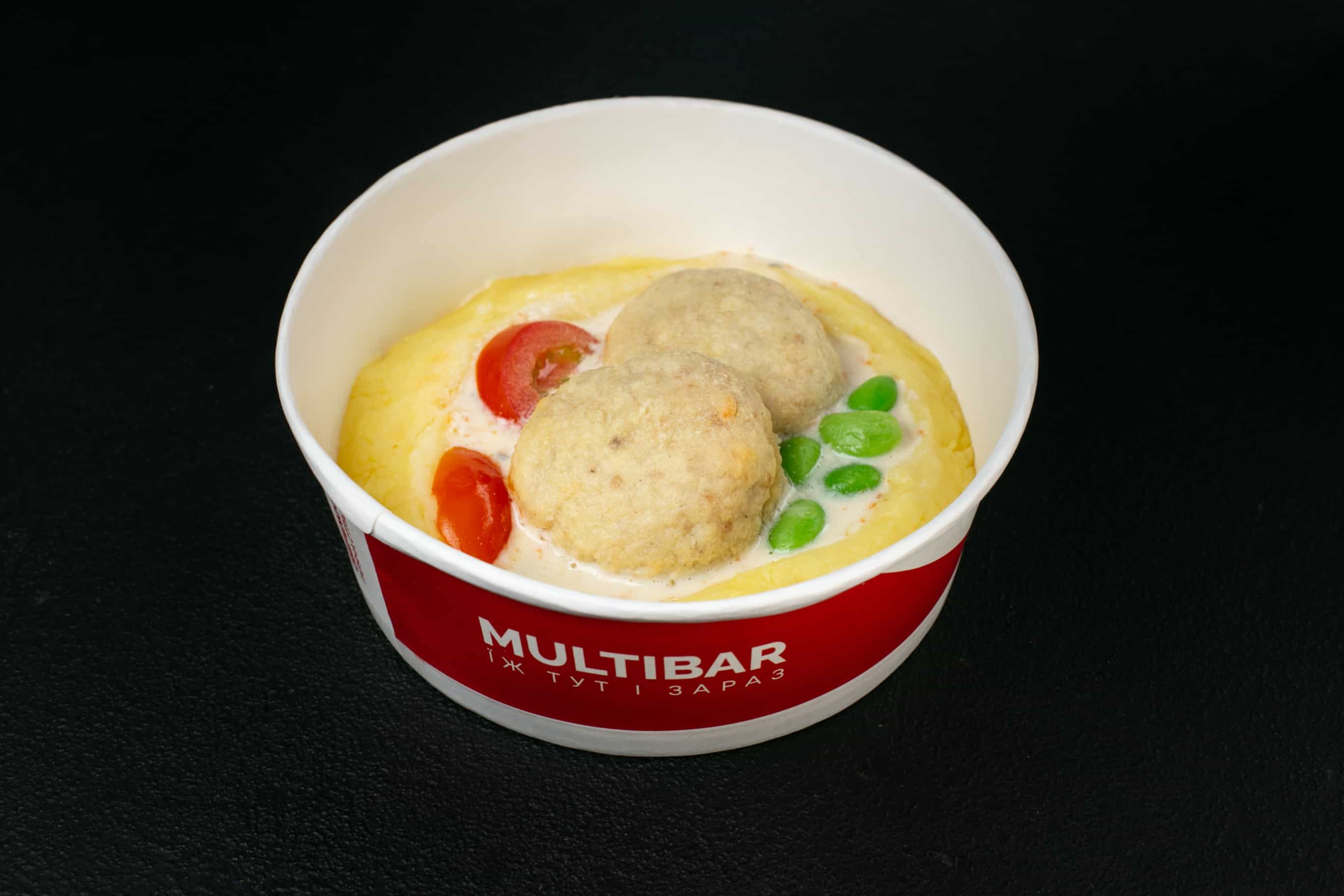 Бейбі котлетки курячі з картопляним пюре