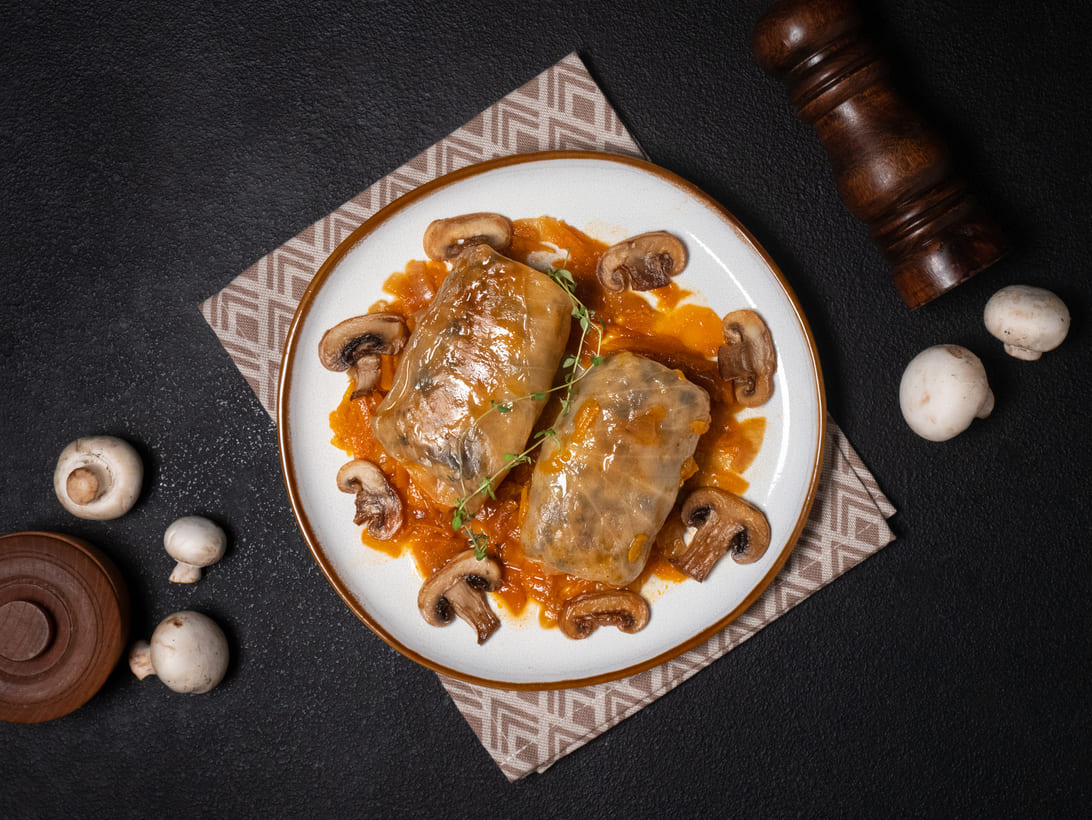 Mushroom cabbage rolls