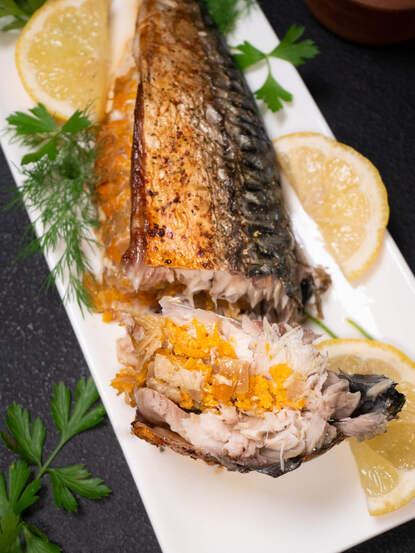 Stuffed mackerel