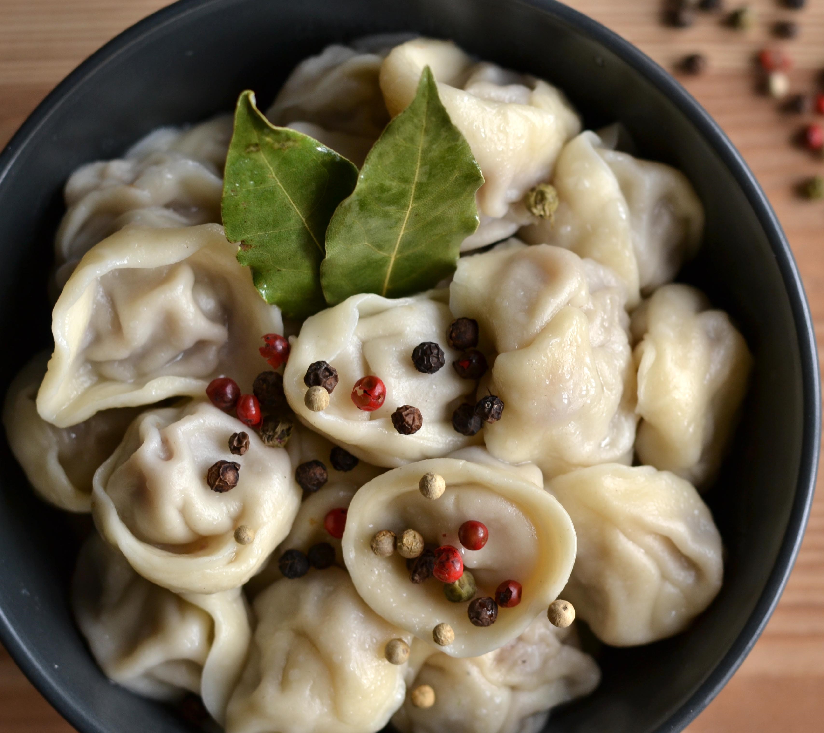 Fish pelmeni (dumplings) (fasting dish)