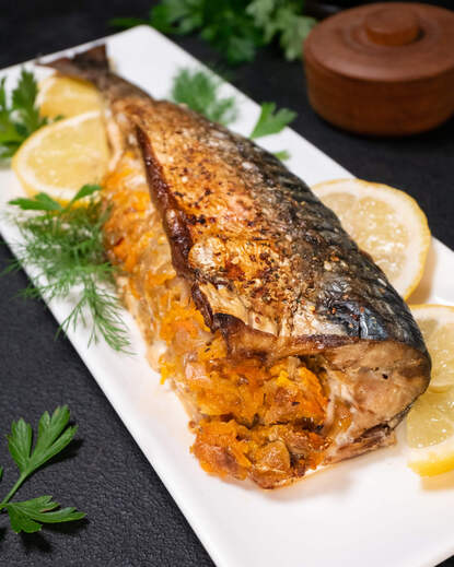 Stuffed mackerel