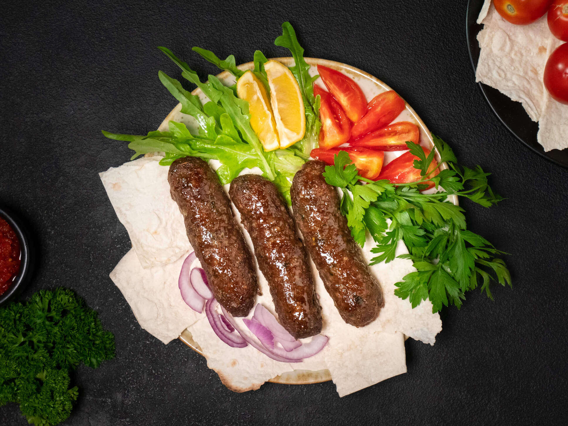 Beef lyulya kebab