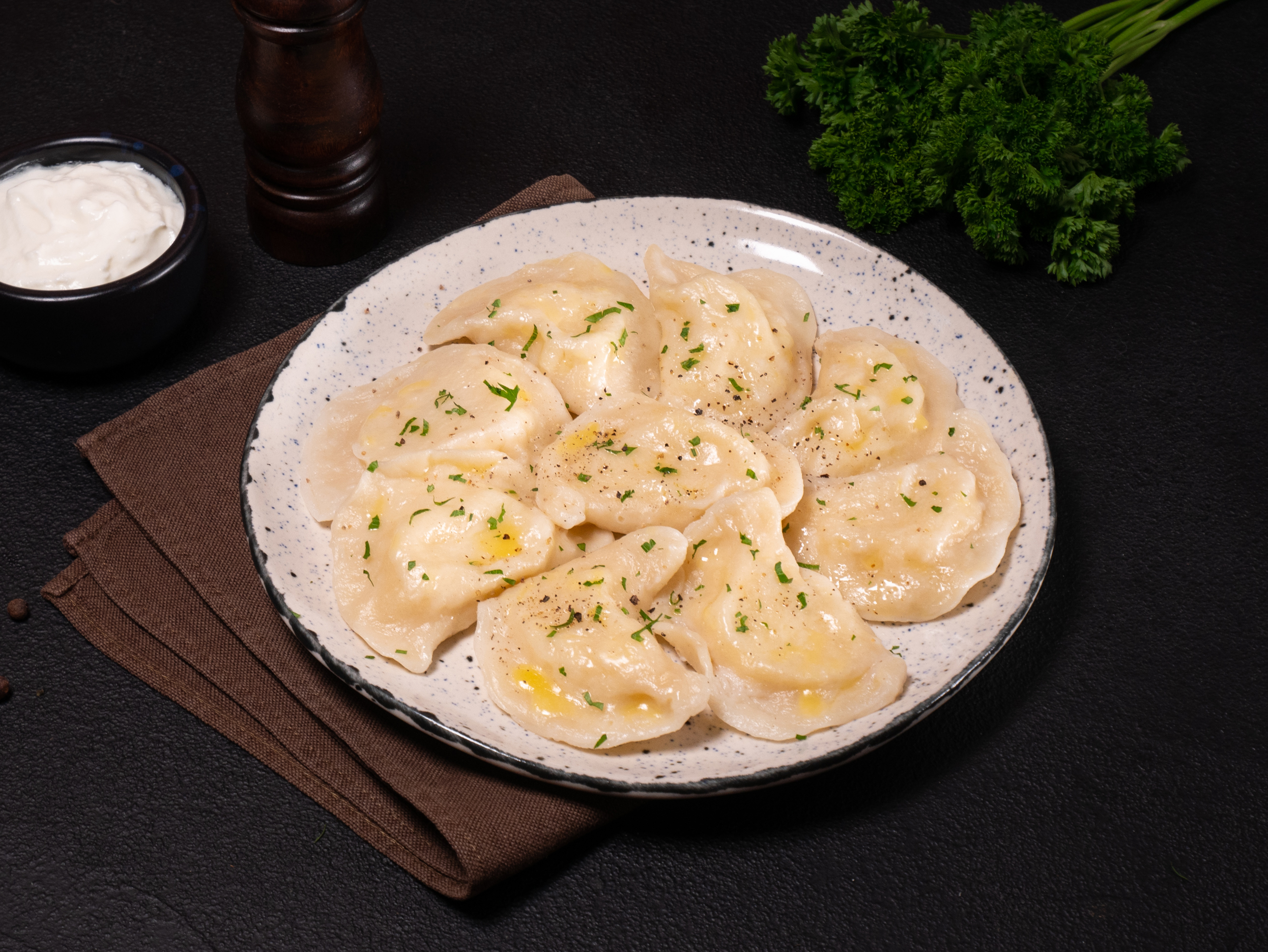 Wareniki (Teigtauschen) mit Kartoffeln