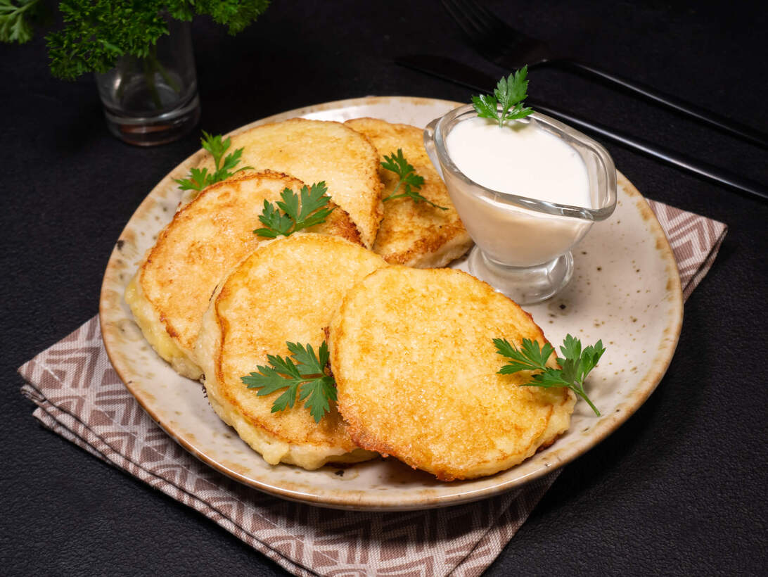 Potato fritters (deruny) VEGA